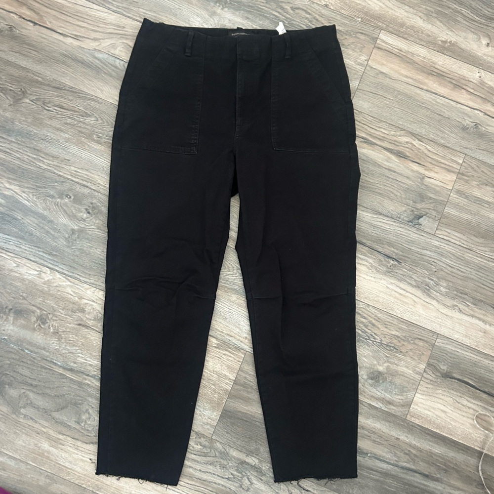 Banana republic girlfriend black chino pants size 12
